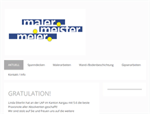 Tablet Screenshot of malermeister-meier.ch